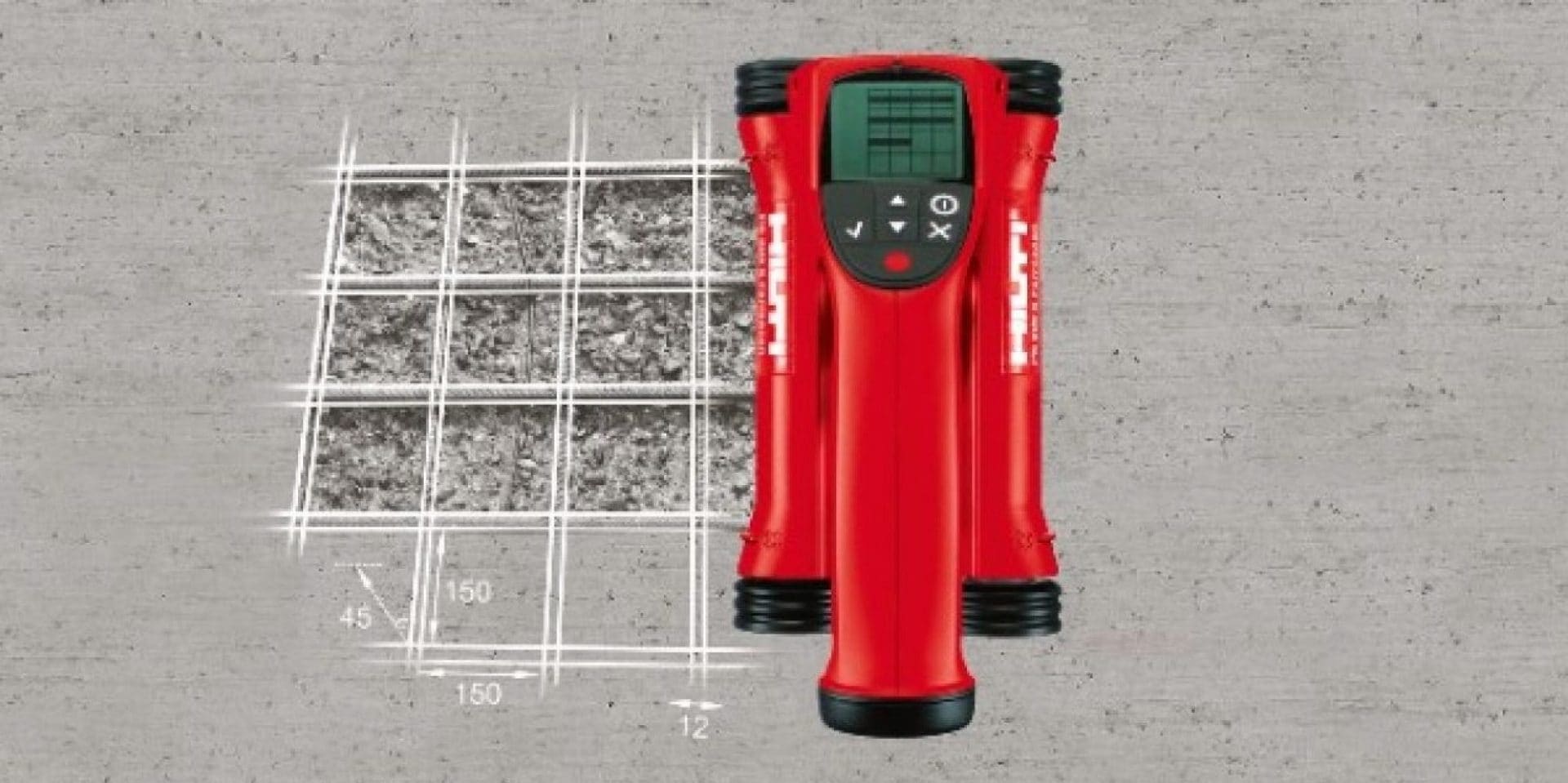 Detecting hidden pipes with Hilti Profis detection software