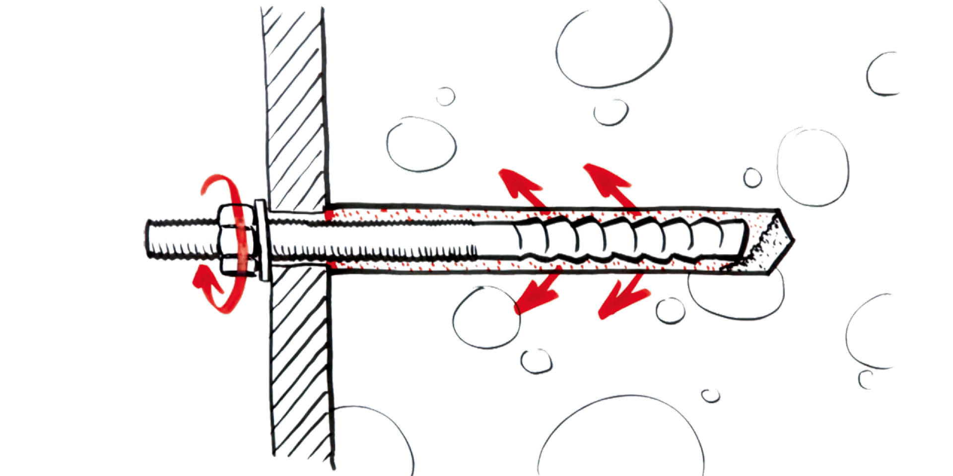 Cone-shaped helix of HIT-Z anchor
