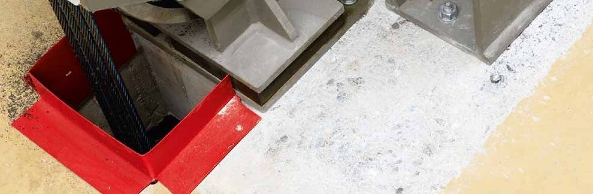 Close up to Hilti HST3 stud anchor.