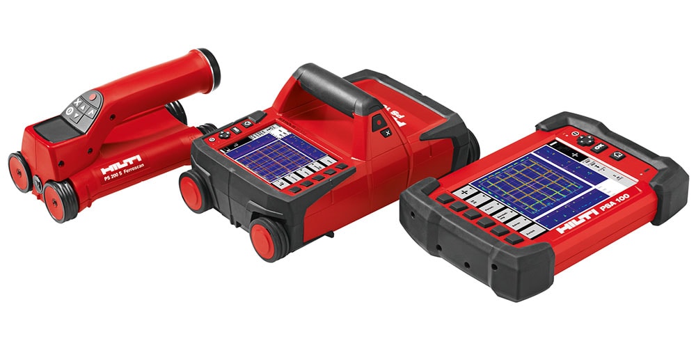 X-Scan, Radar, Scanner, Monitor, Concrete Scanning, Concrete Inspection, PS 200 Ferroscan, PS 1000, PS 1000-B