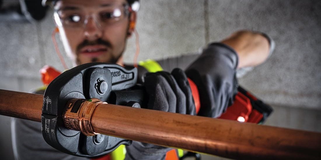 NUN cable clamper in use