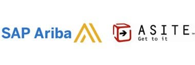 logos of SAP ARIBA and ASITE partners 