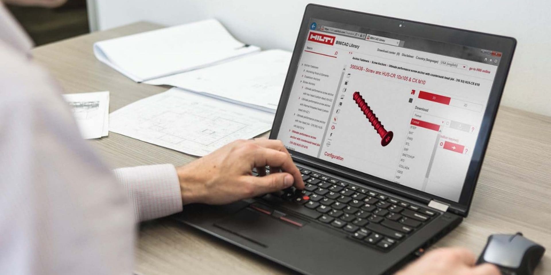 HILTI BIM CAD LIBRARIES