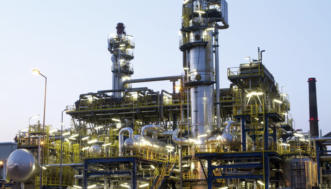 Large oil or gas production plant.
