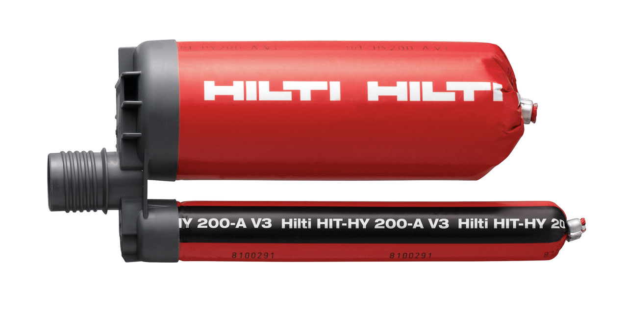 Hilti HIT-HY 200-A V3 Adhesive Anchor close up.