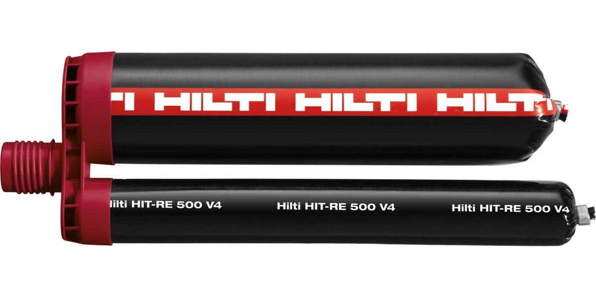 Hilti HIT-RE 500 V4 Epoxy Anchor close up.