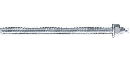 Hilti HAS-U anchor rod close up. 