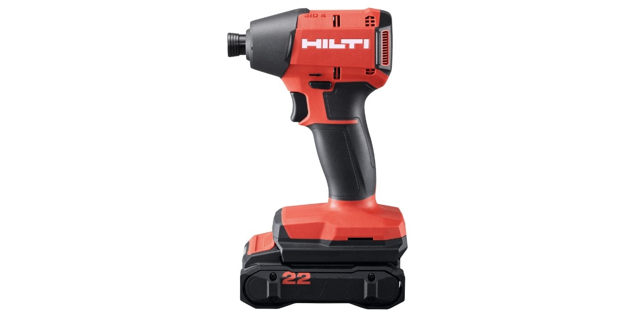 SID 4-22 cordless impact driver on display