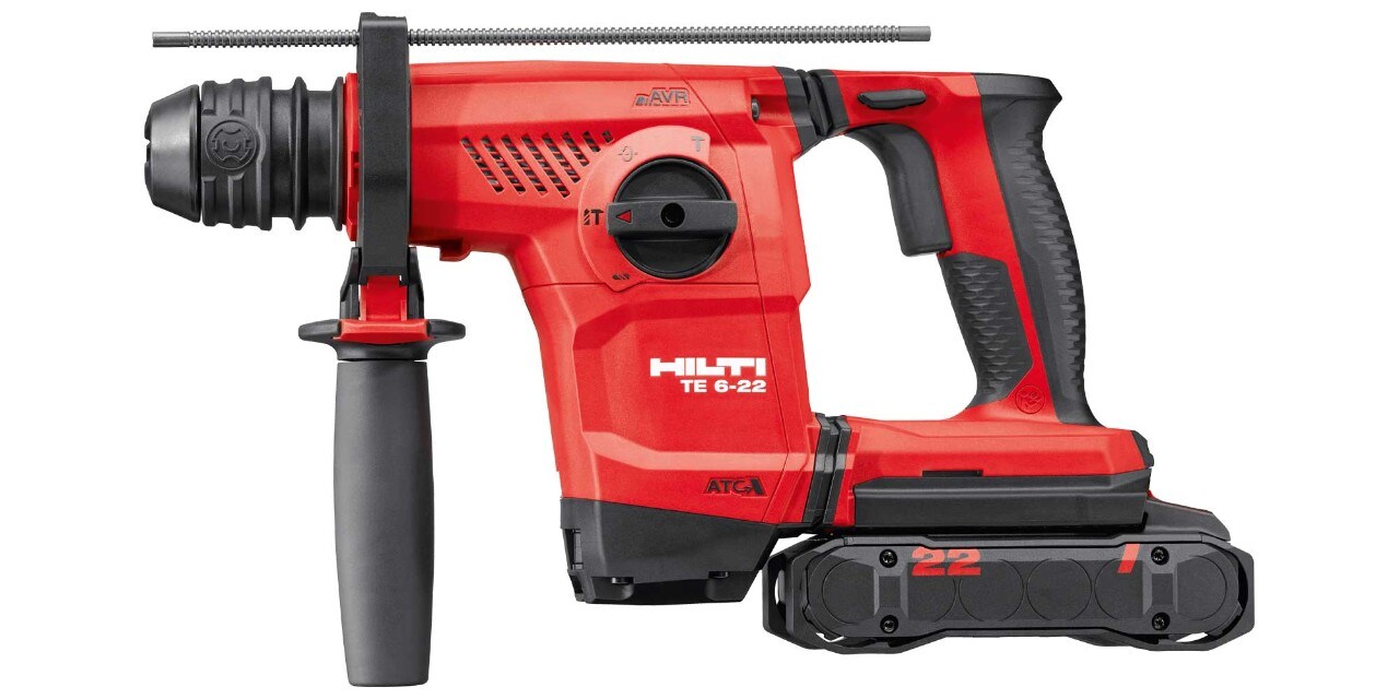 TE 6-22 cordless rotary hammer on display