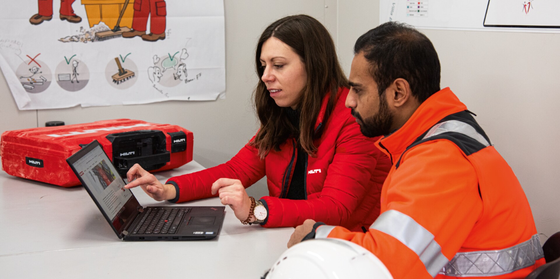 Hilti MEP supports (typicals) selector in use in the field