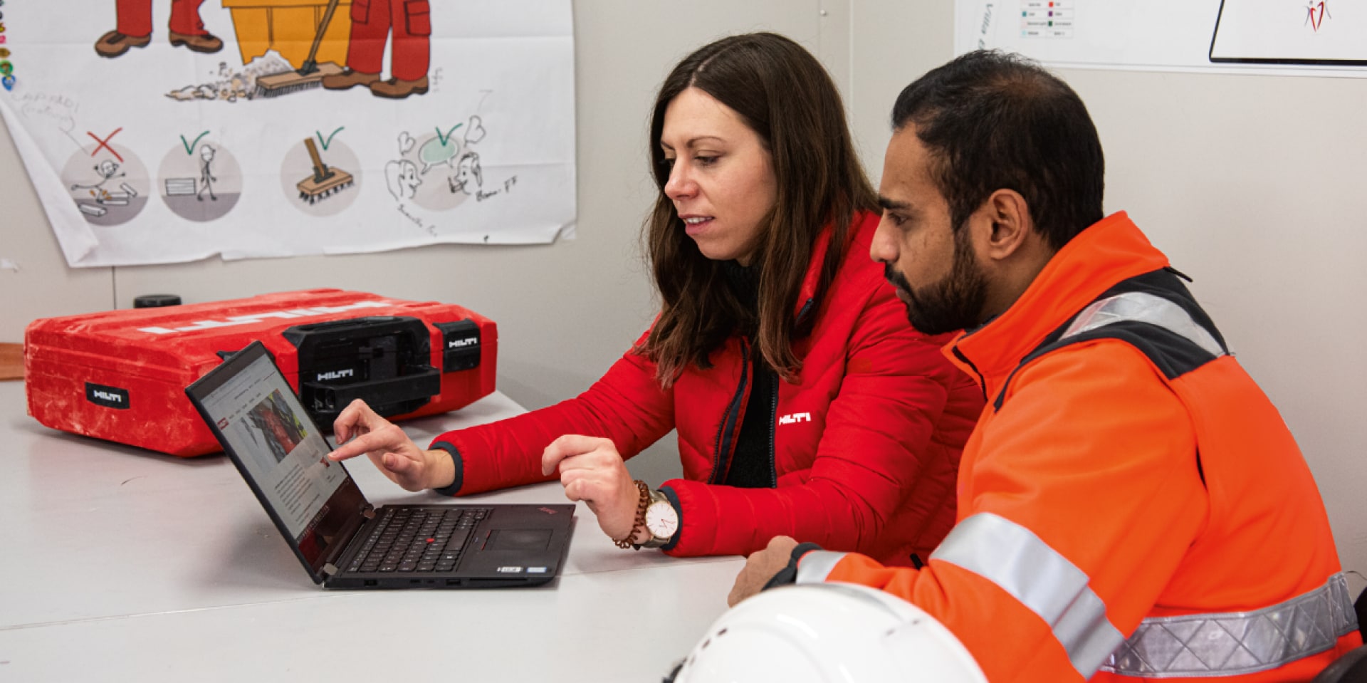 Hilti MEP supports (typicals) selector in use in the field