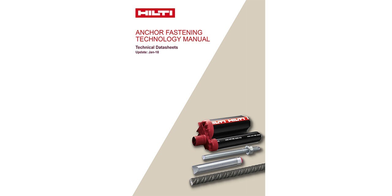 Hilti technical literature anchors