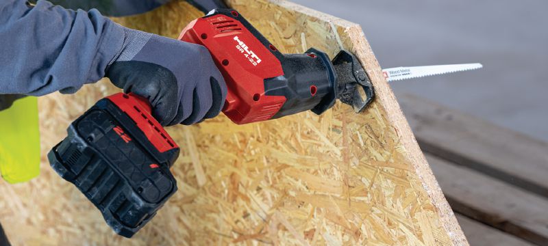 Nuron SR 4-22 One-handed reciprocating saw Compact and light cordless one-handed brushless reciprocating saw for everyday demolition and fast, precise cutting (Nuron battery platform) Applications 1