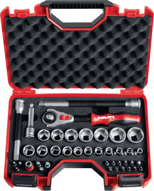 S-SWS Socket wrench set Socket wrench set for setting and securing screws, anchors, nuts and bolts