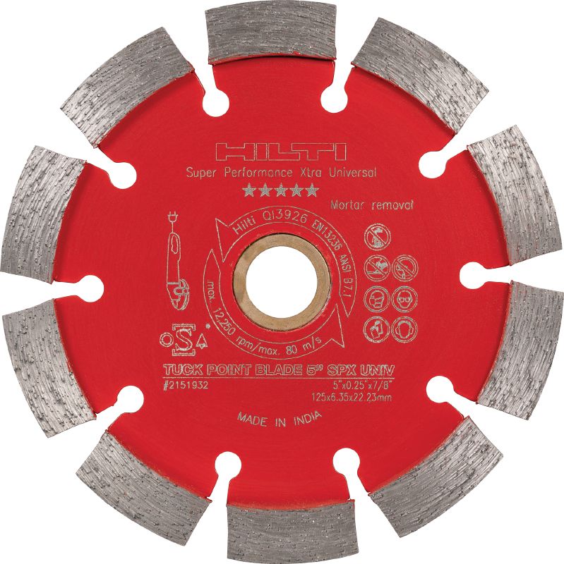 SPX Tuck Point diamond blade Ultimate diamond tuck pointing blade for superior removal of mortar from all types of mortar joints