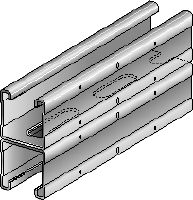 MQ-41 D-F channel Hot-dip galvanised (HDG) MQ installation double channel for medium-duty applications