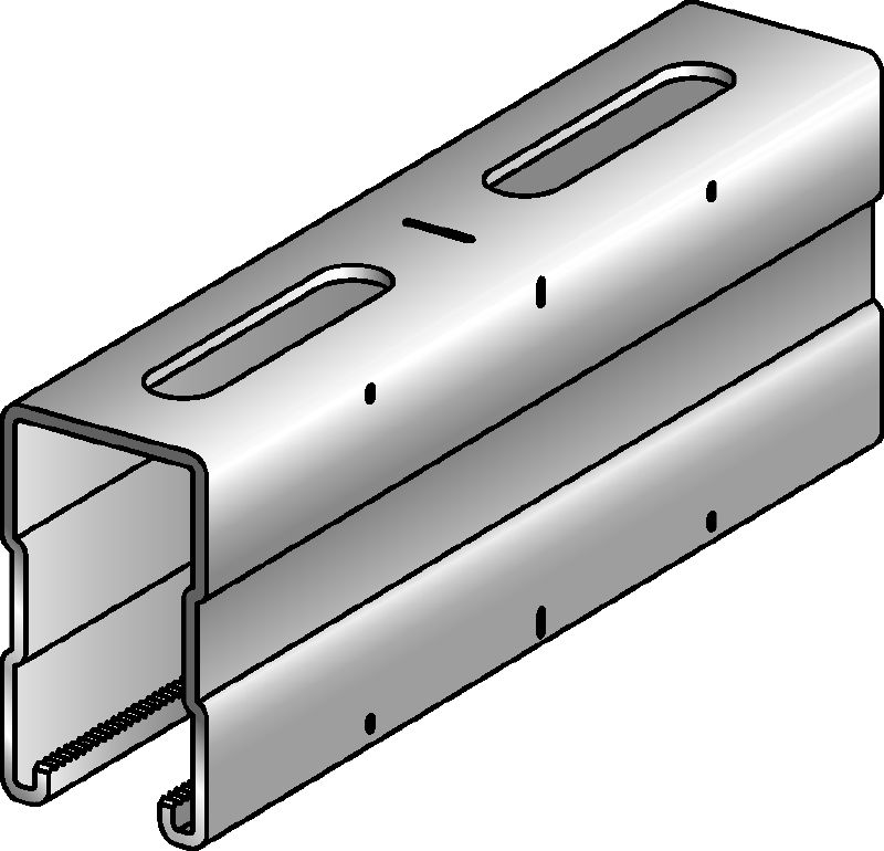 MQ-72 channel Galvanised 72 mm high MQ strut channel for medium/heavy-duty applications