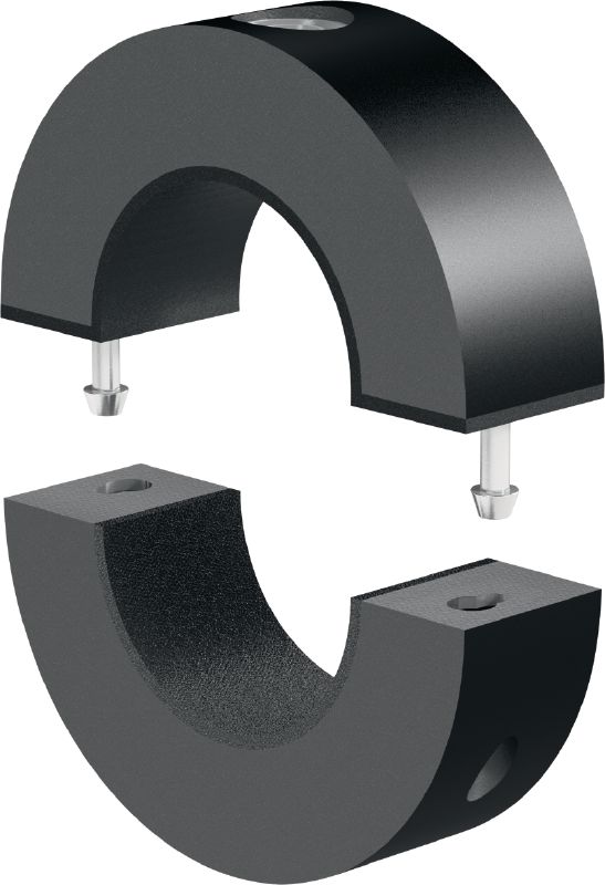 MRP-KF Ultimate high-density insulating pipe clamp with innovative quick closure for heavy-duty refrigeration applications