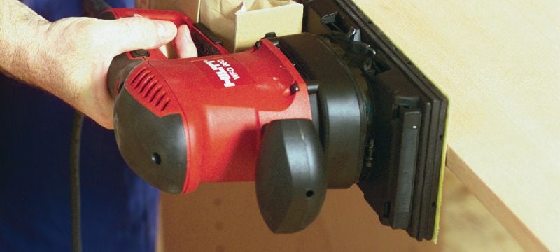 WFO 280 Orbital sander Orbital power sander with variable speed and reduced vibration for sanding larger surfaces more efficiently Applications 1