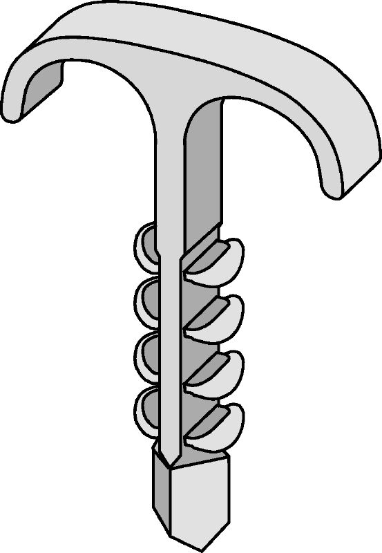 EDD Dowel double clamp for parallel mounting of two wires of different diameters