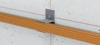 MFT-MW Bracket Aluminum bracket for horizontal attachment of wood lathing Applications 1
