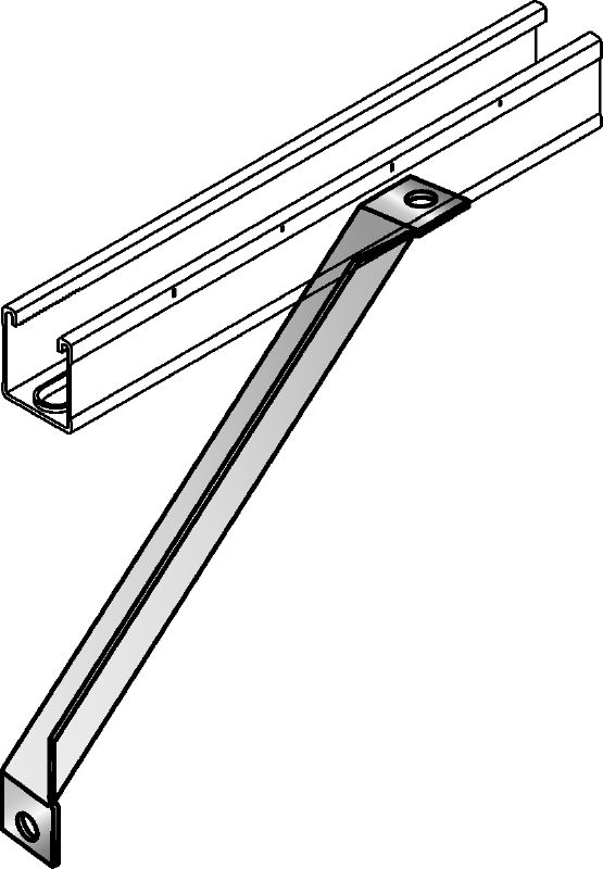 Angle brace MM-AB Angle support for MM system brackets