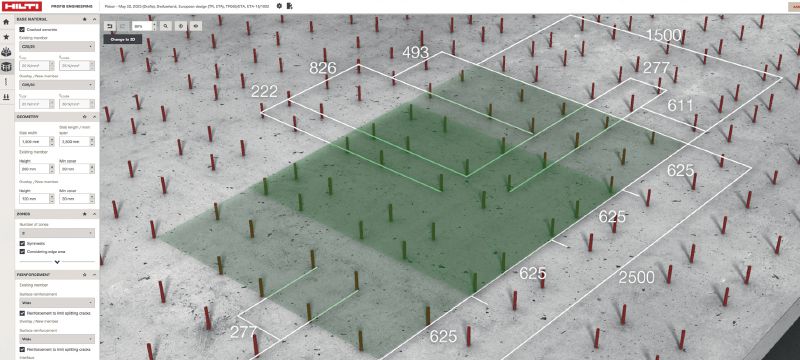 PROFIS Engineering Suite structural design software Cloud-based PROFIS engineering software for designing concrete-to-steel and concrete-to-concrete connections according to a wide range of codes and approvals Applications 1