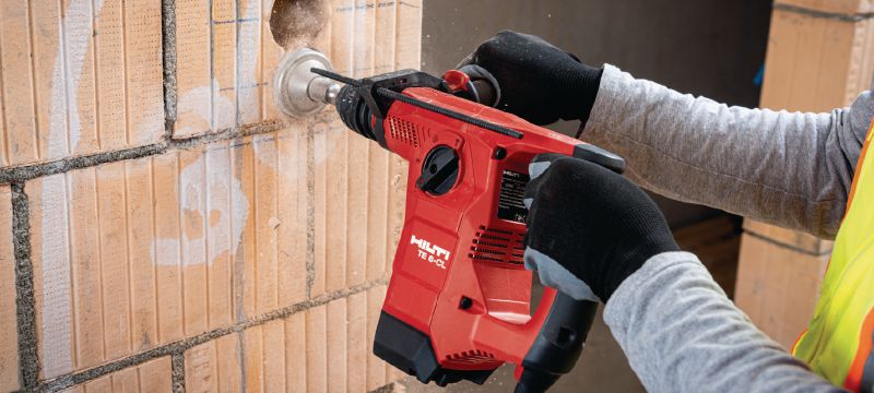 TE 6-CL Rotary hammer Powerful D-grip SDS Plus (TE-C) rotary hammer drill with chipping function Applications 1