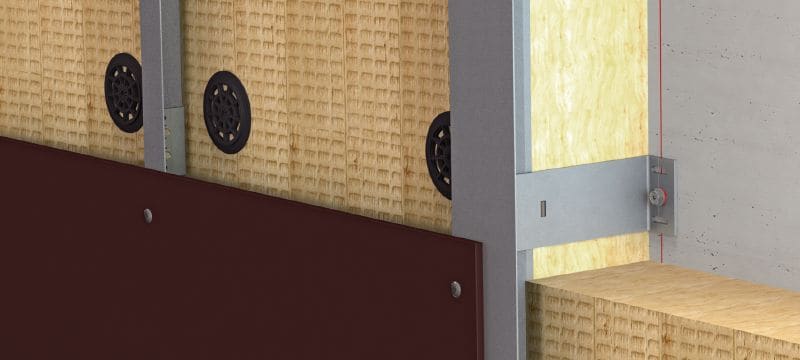 FOX V M Bracket Versatile wall bracket for installing rainscreen façade substructures Applications 1