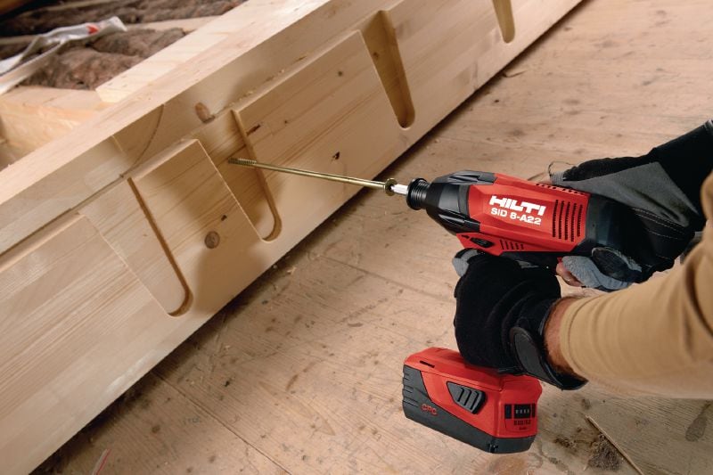 SID 8-A22 Cordless impact driver Ultimate-class 22V cordless impact driver with 7/16 hexagonal chuck for heavy-duty work Applications 1