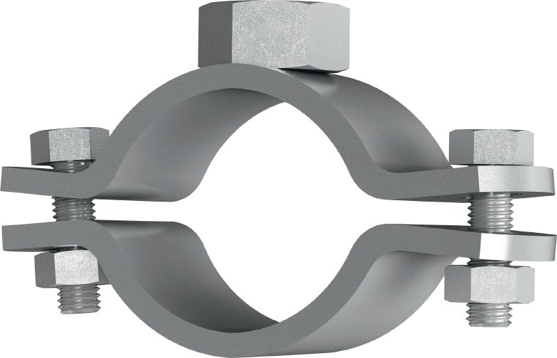 MFP-PC Fixed point pipe clamps Galvanised fixed point pipe clamp for maximum performance in heavy-duty piping applications