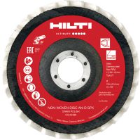 AN-D SPX Non-woven discs with backing Ultimate non-woven grinding discs with fibre backing (Type 27) for finishing stainless steel, aluminium and other metals