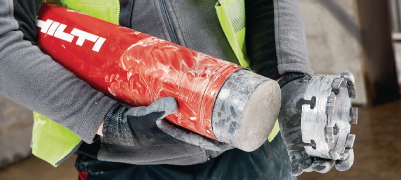 X-Change core bit barrel (BU) X-Change barrel (incl. Hilti BU quick-release connection end) Applications 1