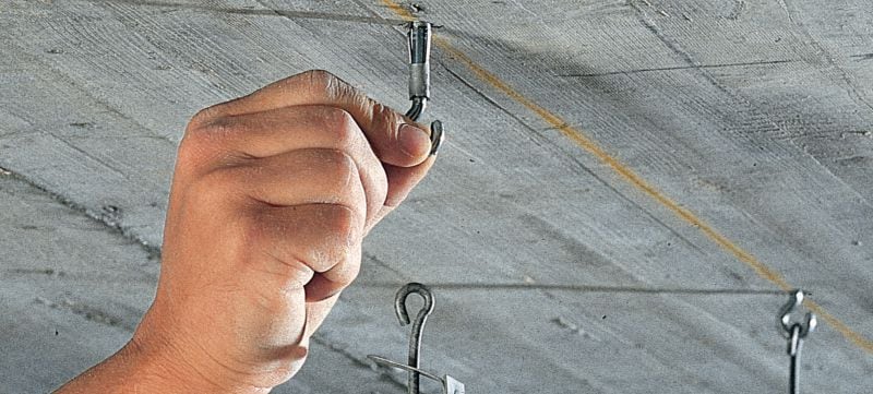 HA 8 Eyebolt anchor Economical hook/ring anchor for suspended fastenings in concrete Applications 1