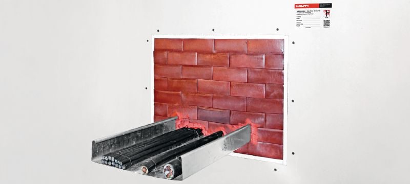 CFS-BL P Firestop Block Preformed firestop blocks for penetrations with cables, combustible and non-combustible pipes Applications 1