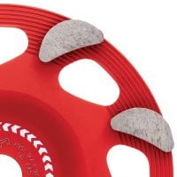 SPX Fine Finish Diamond Cup-Wheel (For DG/DGH 150) Ultimate diamond cup wheel for the DG/DGH 150 diamond grinder – for finishing grinding concrete and natural stone