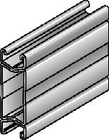 MQ-124X D installation channels Galvanised MQ installation double channel for medium/heavy-duty applications