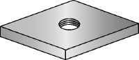 HGP Standard galvanised threaded plate for connecting threaded elements to MQ strut channels