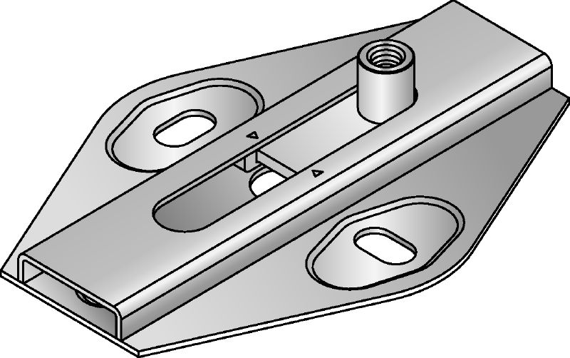 MSG 1,0 Slide connector Premium galvanised slide connector for light-duty heating and refrigeration applications