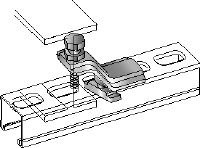 MM-T-16-36 Galvanised beam clamp for connecting MM strut channels directly to steel beams