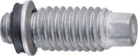 S-BT-GF HL Threaded stud Threaded screw-in stud (multilayer coated carbon steel – corrosion protection comparable to HDG) for grating fastenings on steel in mildly corrosive environments