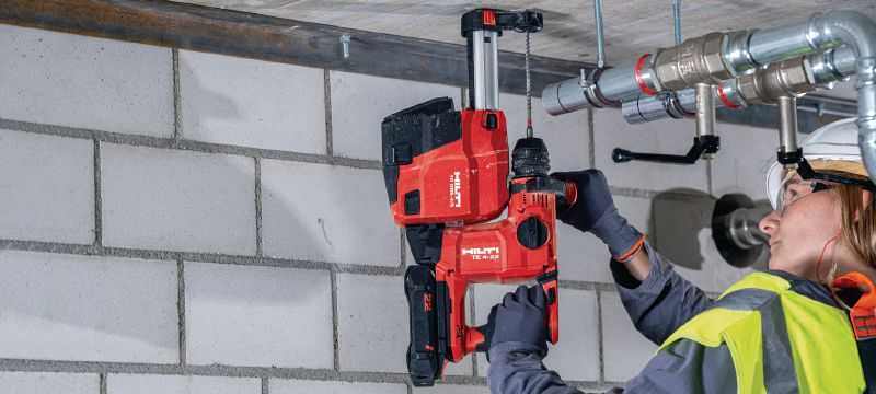 TE 4-22 Cordless rotary hammer Compact SDS Plus cordless rotary hammer with our best performance-to-weight ratio for overhead drilling (Nuron battery platform) Applications 1