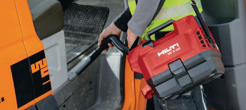 Nuron VC 5-22 Cordless vacuum Compact, portable cordless vacuum for quick clean-ups around construction sites and workshops (Nuron battery platform) Applications 1