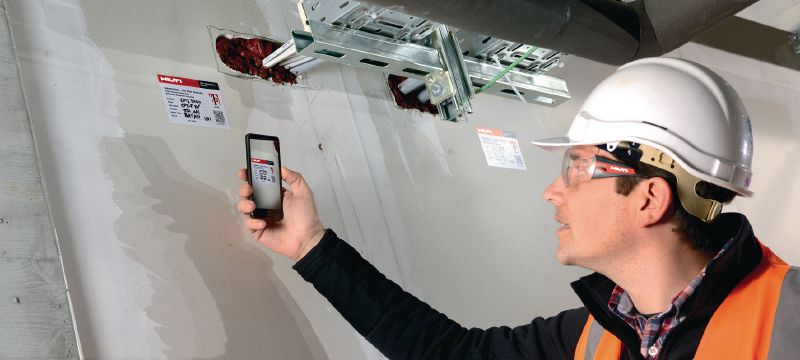 Firestop Documentation Manager software Web-based application for efficiently recording, tracking and inspecting fire safety installations Applications 1