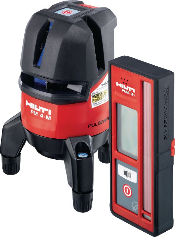 PM 4-M Multi-line laser Multi-line laser with 3 lines and plumbing point laser with red beam