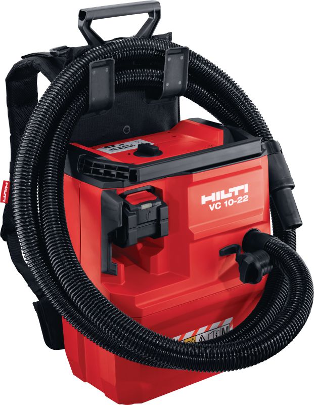 Nuron VC 10M-22 Cordless dust extractor High-suction wet/dry cordless vacuum with optional backpack for tool dust extraction, including with hollow drill bits - M class (Nuron battery platform)