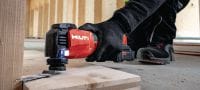 Cordless oscillating multitool SMT 6-22 Powerful cordless multitool with a StarlockMax interface, AVR and an oscillating angle of 4° Applications 2