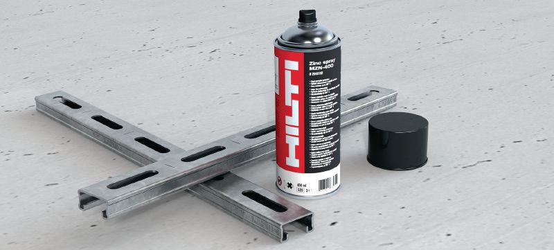 MZN-400 Zinc spray to help protect exposed steel against corrosion Applications 1