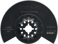 Multitool saw blades Oscillating multitool saw blade attachments, for sawing wood and metal or mortar and grout