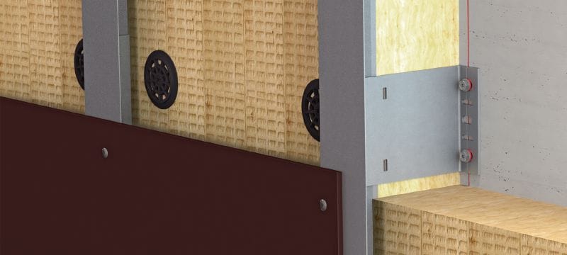 FOX V L Bracket Versatile wall bracket for installing rainscreen façade substructures Applications 1